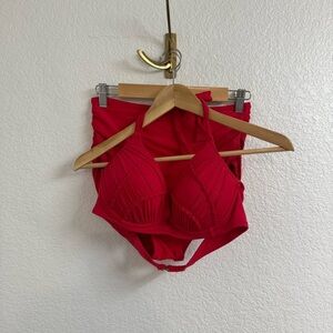 Betsey Johnson Red Bikini Size Medium